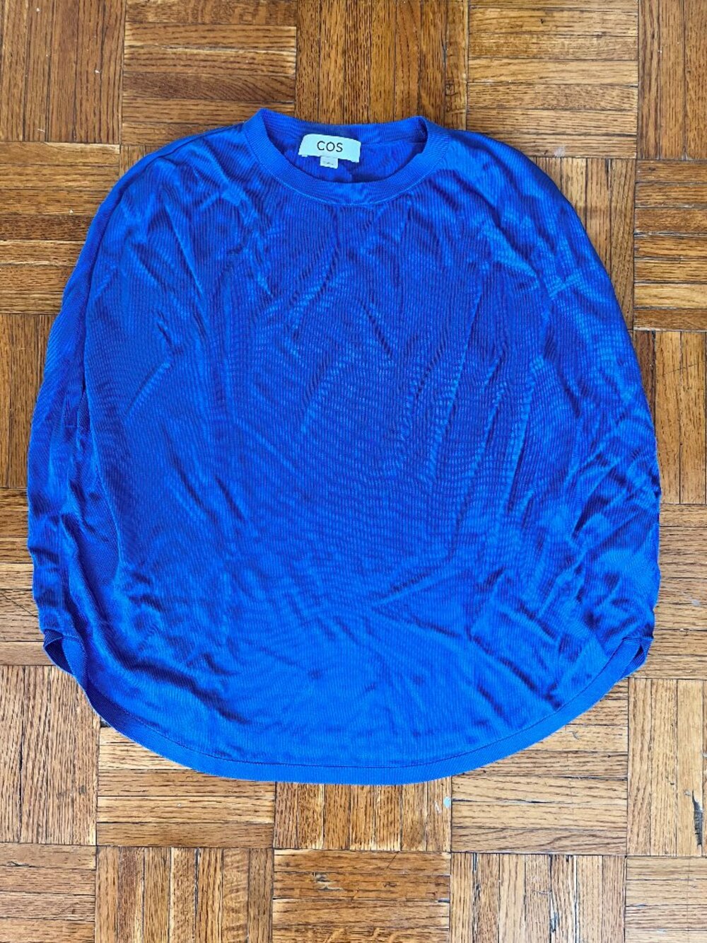 COS Royal Blue Fine Knit Lightweight Sweater | XS | New Without Tags